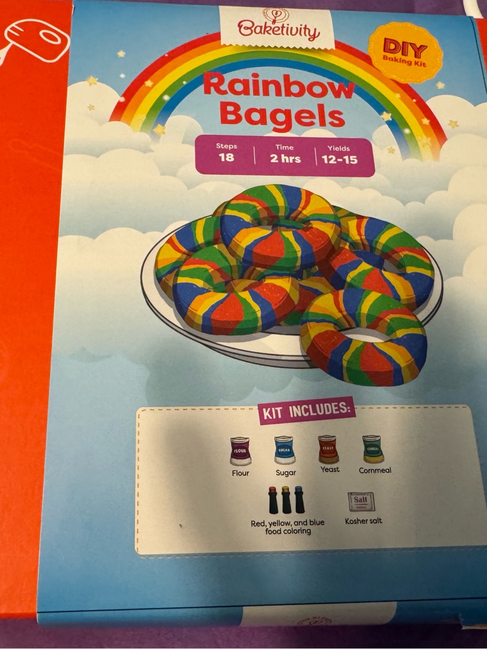Rainbow Bagels DIY Baking Kit - Multicolor - Picture 3 of 11